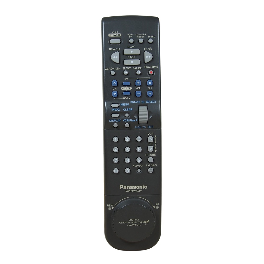 Panasonic VCR TV CATV Remote Control‎ VSQS1464 Universal Shuttle Director